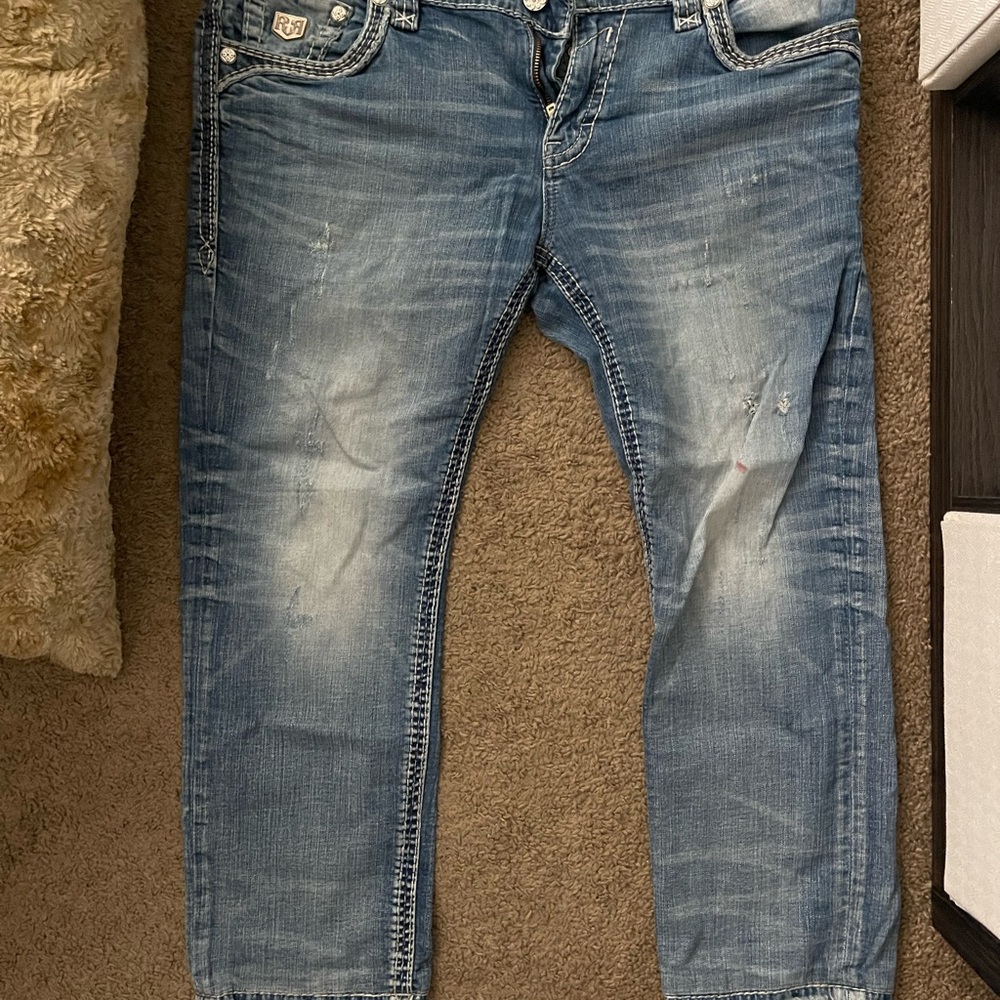 Mens Rock revival jeans